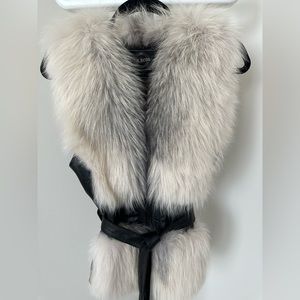Vest Fox Fur & Leather